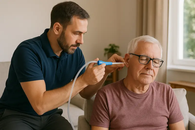 Ear irrigation and suction service